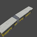 Yellow and White Articulated Bus Number 248 Downtown Express Urban Public Transit
