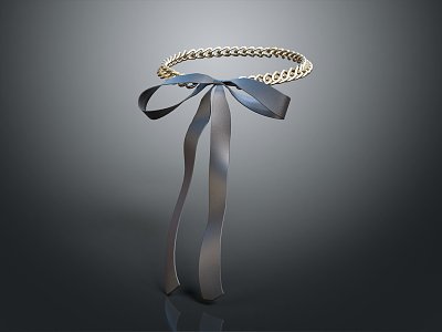 Modern Necklace Ornament 3d model