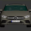 Silver Modern Sedan With Sunroof Black Wheels And Sleek Reflective Finish