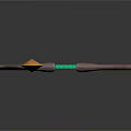 Decorative Brown Bow Design With Green Accents And Golden Arrow Purple Fletching