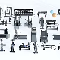 Different Types of Sports Equipment Including Treadmills Dumbbells and Exercise Machines