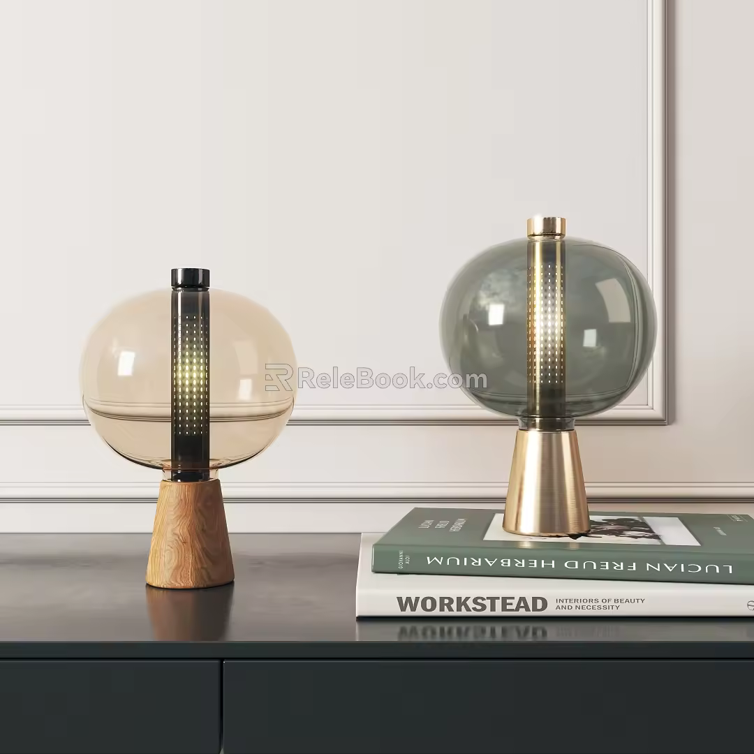 Modern table lamp 3d model