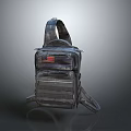 Tactical Durable Multi pocket Backpack With Adjustable Straps And American Flag Patch