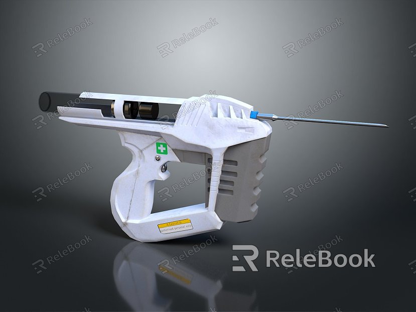 modern medical gun injection gun sci-fi weapon medical needle gun model