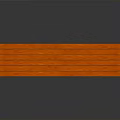 Elegant Modern Bench Design With Orange Top And Gray Legs