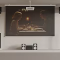 Projector screen 3d model