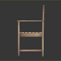 Wooden Bench Classic Design With Armrests Slatted Back And Slatted Seat