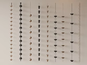 Japanese style water guiding bell 3d model