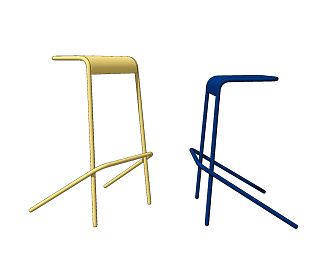 Modern Bar Stool Minimalist Bar Stool Bar Chair 3d model