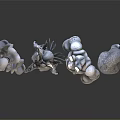 Modern Game Character Monster Elf Cartoon Elf Cartoon Monster Game Little Monster Elf Image 3d model