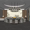 Box Dining Table and Chair 3d model