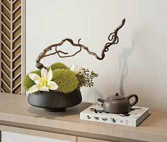 New Chinese Bonsai Decorations 3d model
