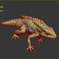 Lizard Anime Lizard Cartoon Lizard Reptile Cold Blooded Animal Reptile 3d model