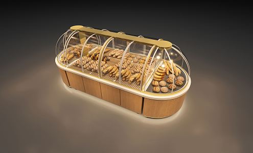 Modern Display Cabinet Bread 3d model