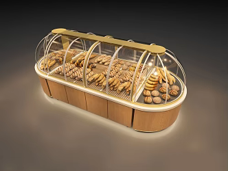 Modern Display Cabinet Bread 3d model