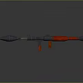 Rocket rocket launcher to air weapon to air missile shoulder missile shoulder rocket 3d model