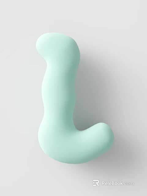 Smooth Light Green L Shaped Sports Equipment for Fitness Workouts 3d model 