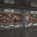 Exhibition Hall Display Cabinet Medium Island Cabinet Multimedia Display Cabinet Sand Table Display Cabinet All-in-One Machine Booth 3d model