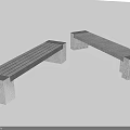 Modern Landscape Seats With Metal Hollow Base And Sleek Design For Outdoor Areas