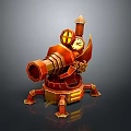 laser tower turret turntable sci-fi tower defense game tower defense sci-fi turret game turret game turret 3d model