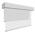 Modern White Curtain Roller Blind With Smooth Surface For Home Interior Decor