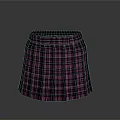 Trendy Stylish Pink Plaid Short Skirt Women's Fashionable Casual Outfit