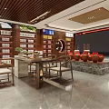 Traditional Tobacco And Liquor Store Exterior Interior With Red Facade Golden Signage Display Shelves