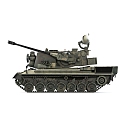 Air Defense Tank Armored Vehicle Military Weapons 3d model