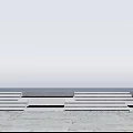 Outdoor Stairs With Steps And People Walking Near Trees On Stone Path Under Open Sky