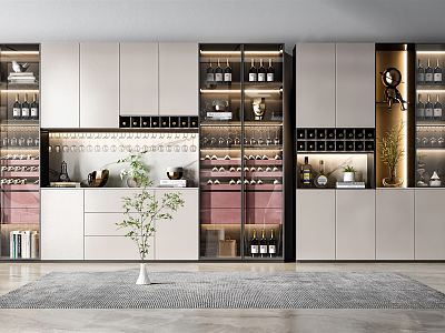 Modern Wine Cabinet Wine Cabinet Combination model