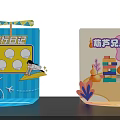 Kids 3D Pop Up Toys With Cartoon Animal Rocket And Ocean Themes