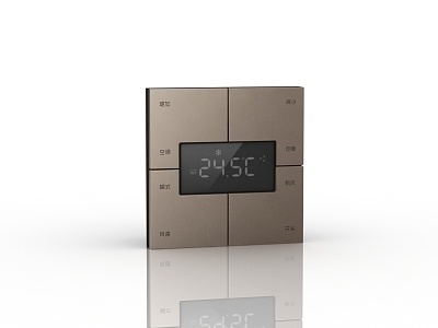 Eight-key temperature control panel exclusive version 3d model