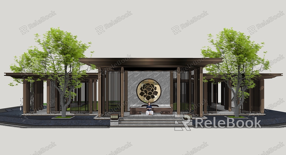 New Chinese style gallery model