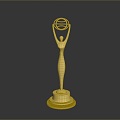 World Cup Football Trophy Champion Trophy Gold Cup Trophy World Cup Gold Cup Game Trophy Sporting Goods 3d model