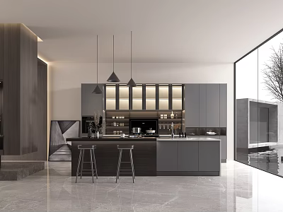 Modern Kitchen 3d model