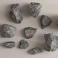 Landscape stone block 3d model