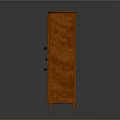 Classic Solid Wood Storage Cabinet With Double Doors Drawers And Four Legs