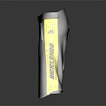 Black Sports Shorts With Yellow Side Stripes And Zipper Pockets Design