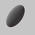 Circular Silver Gray Shield With Golden Border And Intricate Patterns 3d model