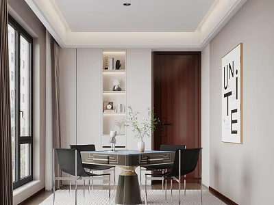 Modern Chess Room 3d model