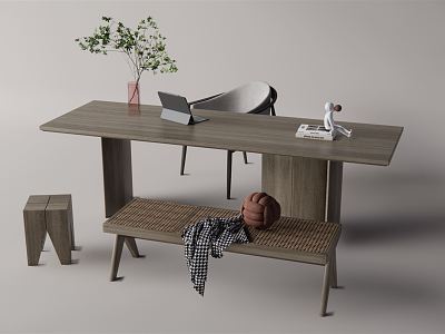 Quiet desk and chair model