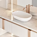 Elegant Modern Bathroom Vanity With White Cabinets Gold Accents Open Shelves And Mirror