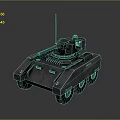 Modern Military Tank Featuring Antenna Turret Heavy Armor And Armored Tracks Design