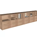 Modern Wooden TV Stand With Drawers Open Shelves And Storage Space