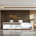 Modern Front Desk 3d model