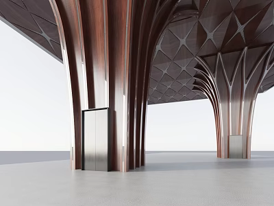 Column Special-shaped Column Elevator 3d model