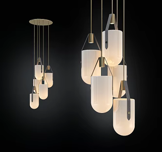 Light Luxury Chandelier 3d model