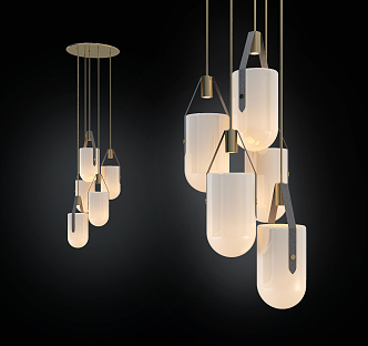 Light Luxury Chandelier 3d model