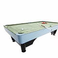 Professional Billiard Table as Sports Equipment with Green Felt Surface Balls and Cue Stick