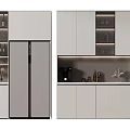 Modern Wine Cabinet Interior Design With Glass Doors Storage And Kitchen Cabinets